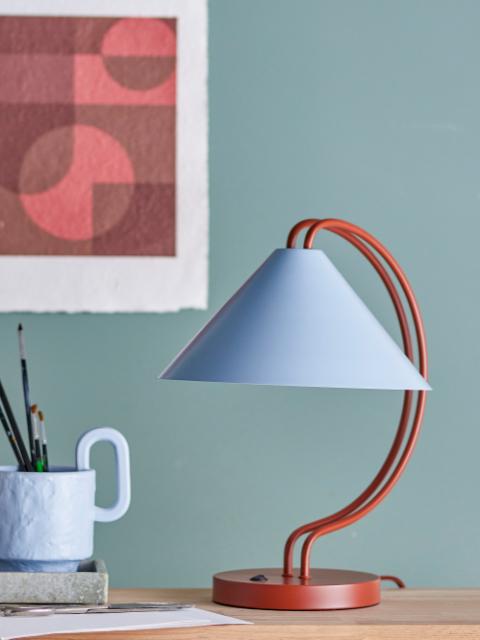 Janya Bordlampe, Rød, Metal