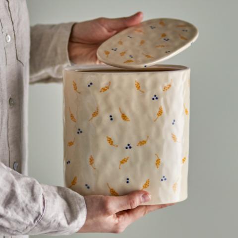 Pippine Cruche avec couvercle , Nature, Grès