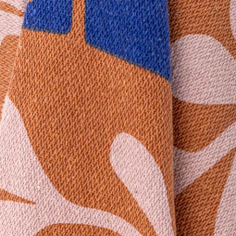 Atle Throw, Brown, Recycled Cotton