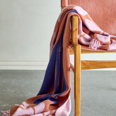Atle Plaid, Marron, Coton recyclé
