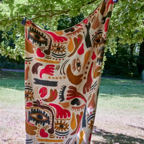 Horus Throw, Multi, Recycled Cotton