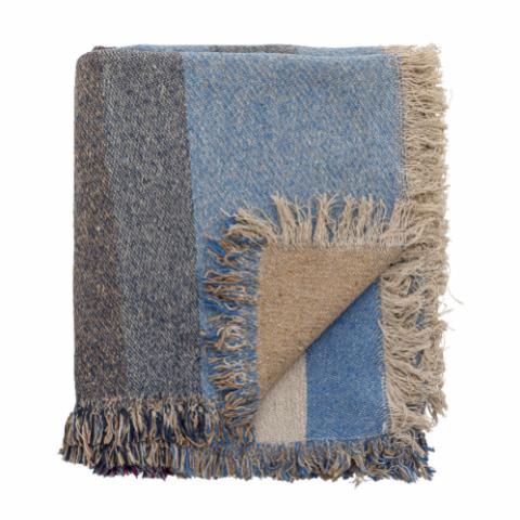 Maji Throw, Blue, Recycled Cotton