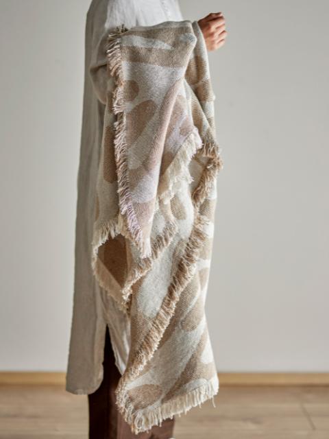 Alk Plaid, Marron, Coton recyclé