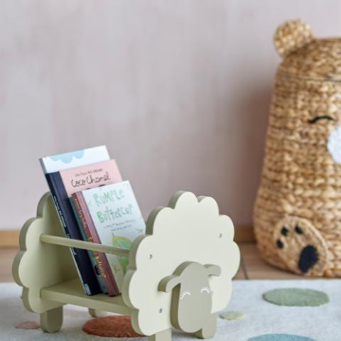 Dolly Étagère à livres, Verte, FSC®100%, MDF