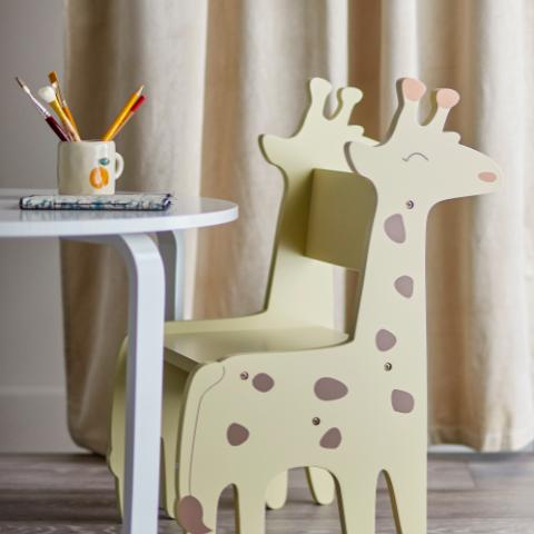 Ibber Chaise, Gris, FSC®100%, MDF