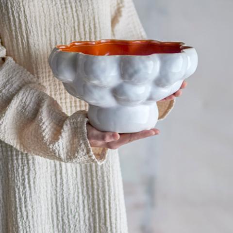 Valkyrie Bowl, White, Stoneware