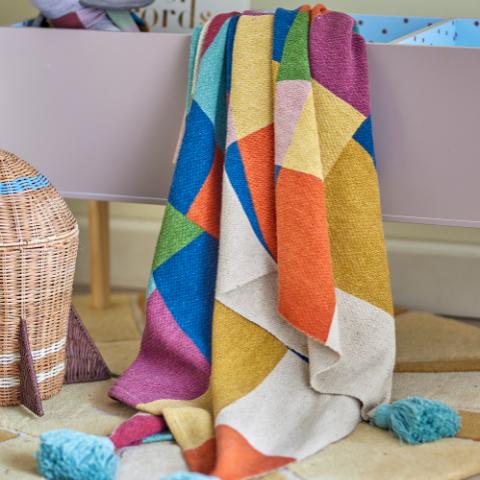 Colorine Plaid, Multifarvet, Genanvendt Bomuld