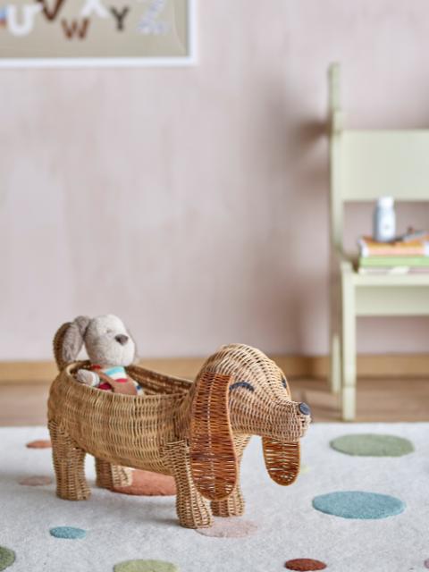 Palle Basket, Brown, Rattan