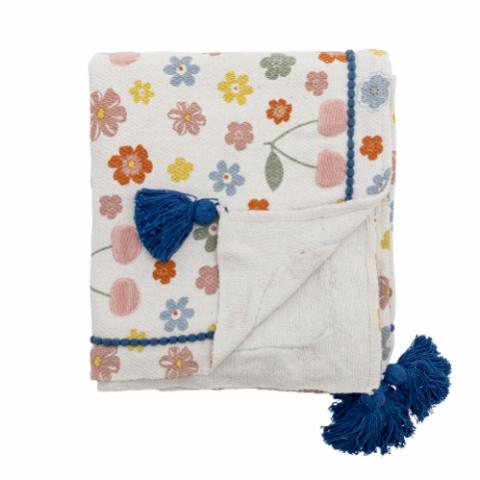 Cherry Throw, Rose, Recycled Cotton