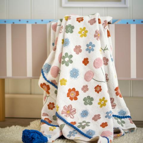 Cherry Plaid, Multicolore, Coton recyclé