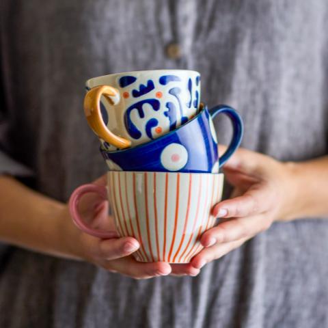 Eviaya Cup, Multi, Stoneware