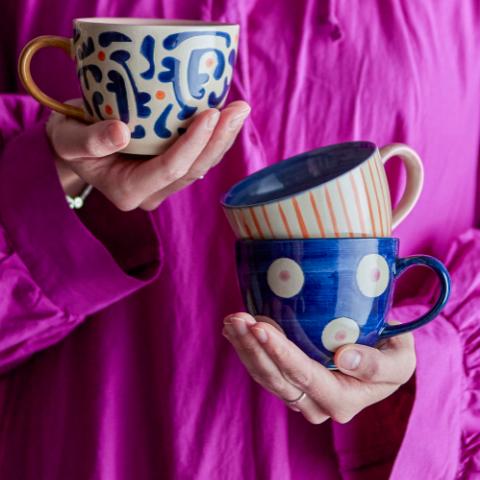 Eviaya Tasse, Blue, Grès