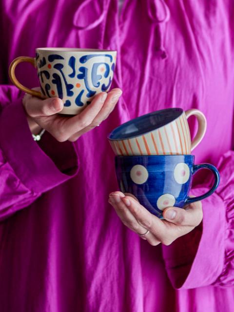 Eviaya Tasse, Blue, Grès