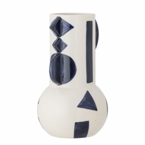 Graphica Vase, Blue, Stoneware