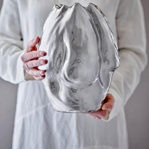 Bobby Vase, Argent, Grès