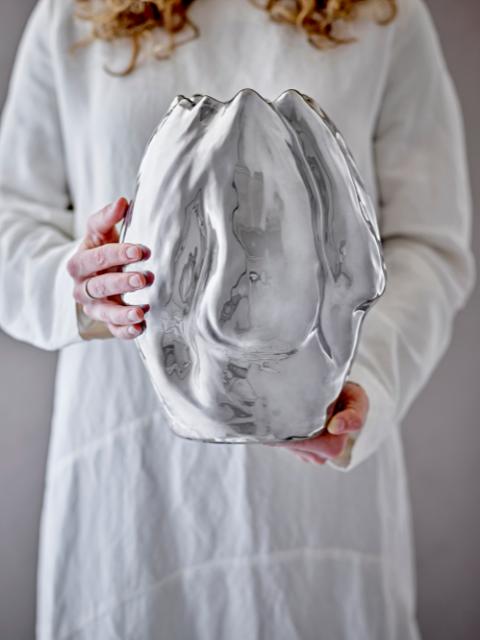 Bobby Vase, Argent, Grès