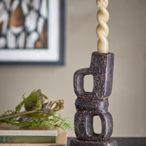 Sanah Kerzenhalter, Schwarz, Gusseisen