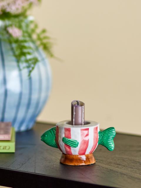 Codia Votive & Candle Holder, Multi, Stoneware