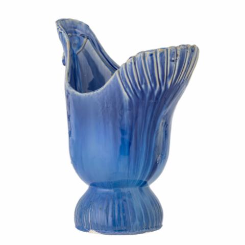 Wylie Vase, Blue, Grès