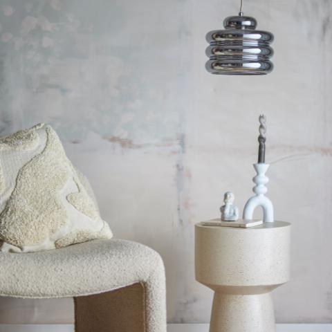 Spike Pendant Lamp, Silver, Glass