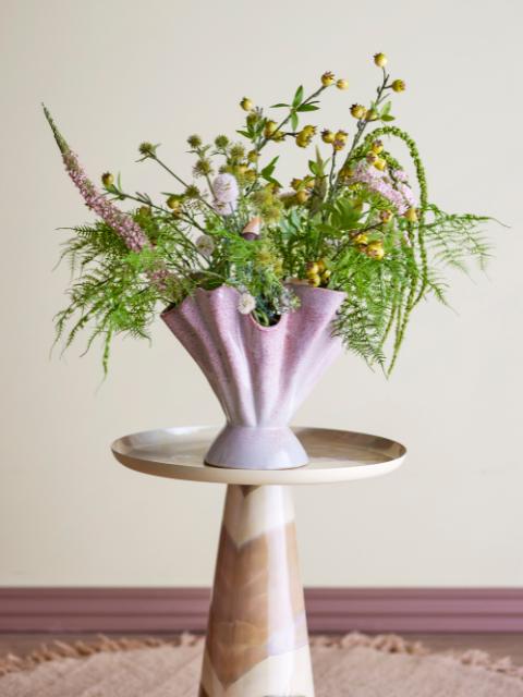 Plier Vase, Rose, Stoneware