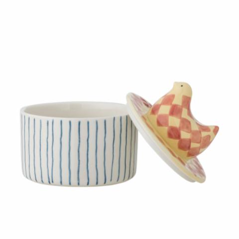 Biona Jar w/Lid, Multi, Stoneware