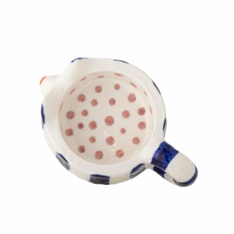 Caty Candle Holder, Blue, Stoneware