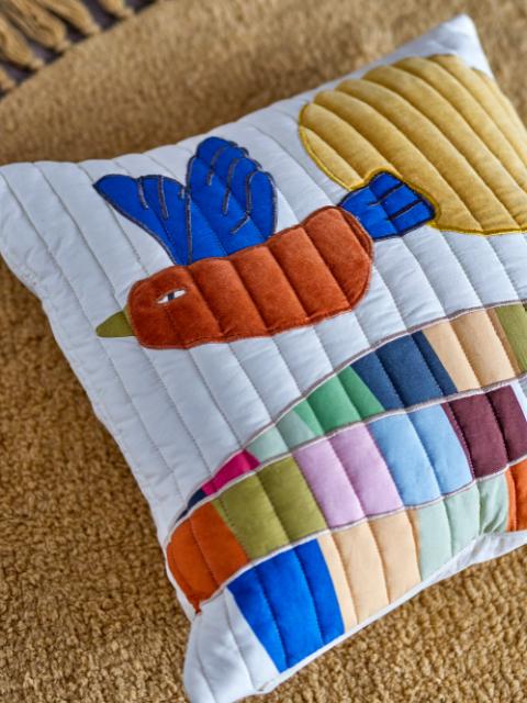 Colorine Cushion, Nature, Cotton