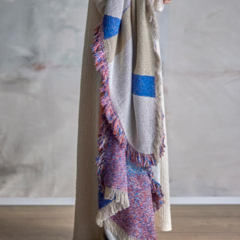 Clarita Throw, Multi, Recycled Cotton