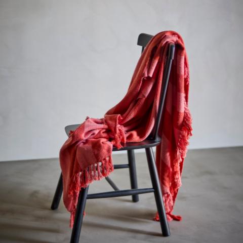 Frello Throw, Orange, Recycled Cotton