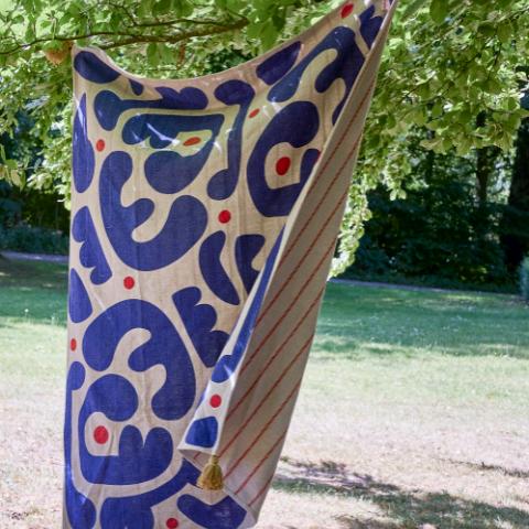 Eviaya Throw, Multi, Recycled Cotton