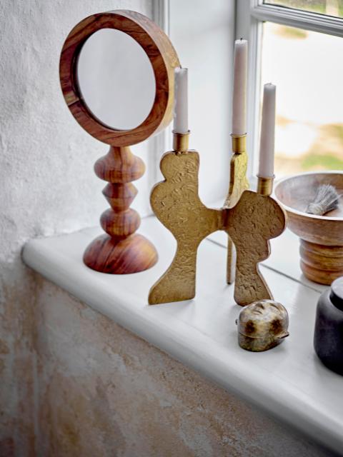 Lux Candle Holder, Gold, Metal