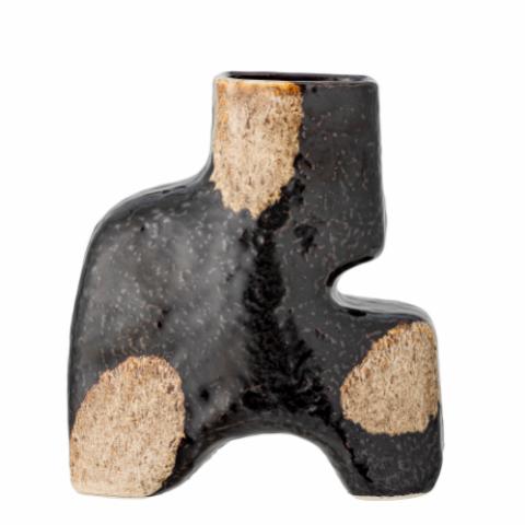 Ollia Vase, Black, Stoneware