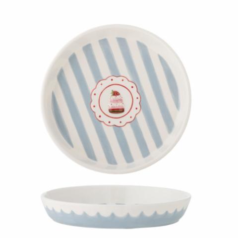 Lively Serving Plate, Blue, Stoneware
