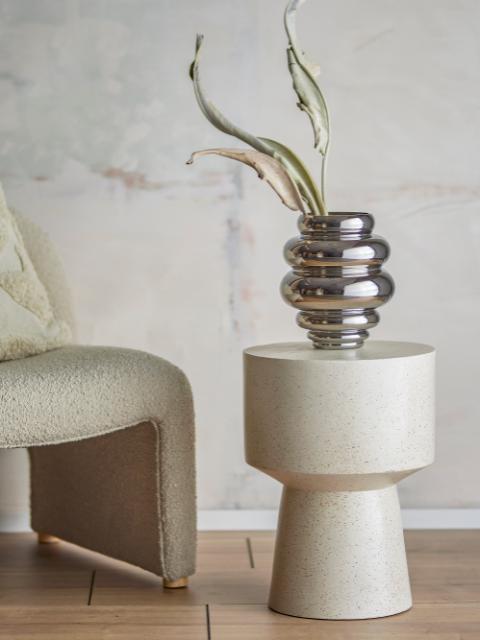 Zorya Vase, Argent, Verre