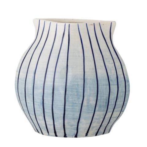 Esra Vase, Blue, Stoneware
