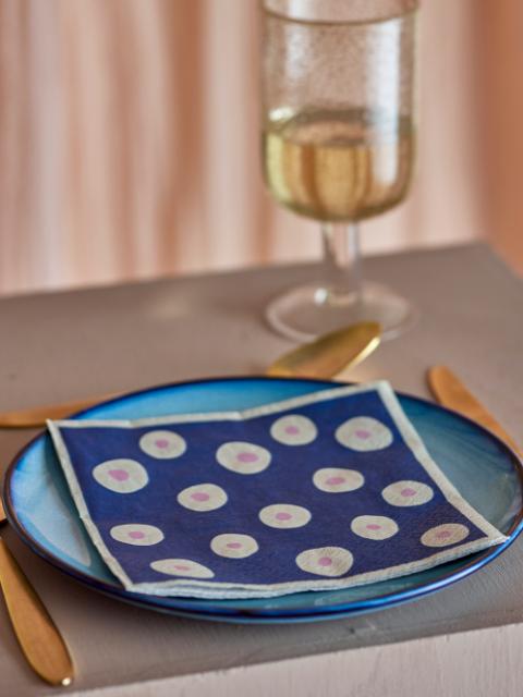 Eviaya Napkin, Blue, FSC® Mix, Paper
