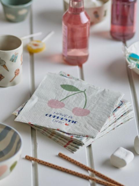 Cherry Napkin, Rose, FSC® Mix, Paper