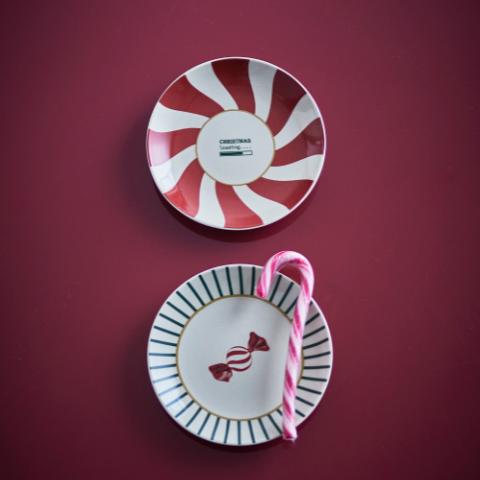 Yule Assiette, Multicolore, Grès