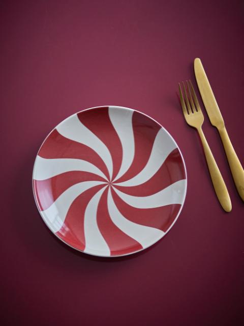 Yule Plate, Multi, Stoneware