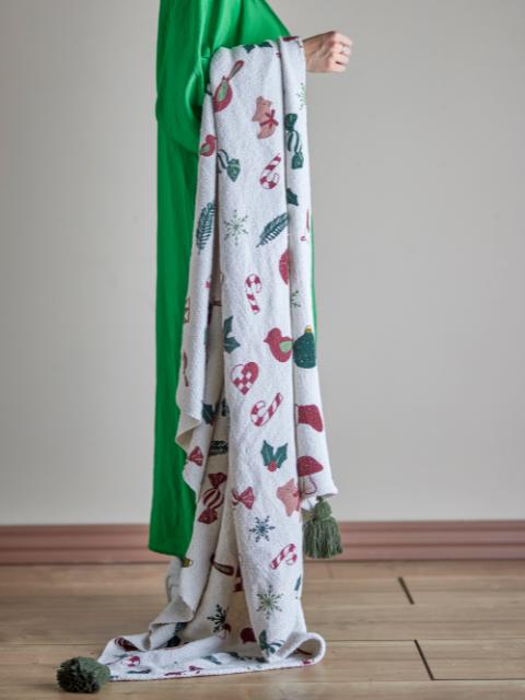 Yule Decke, Natur, Recycelte Baumwolle