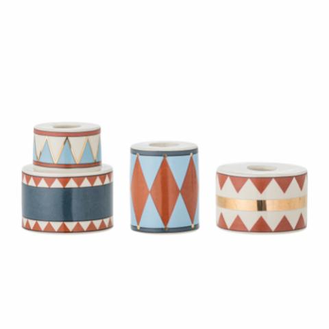 Bitja Candle Holder, Multi, Stoneware