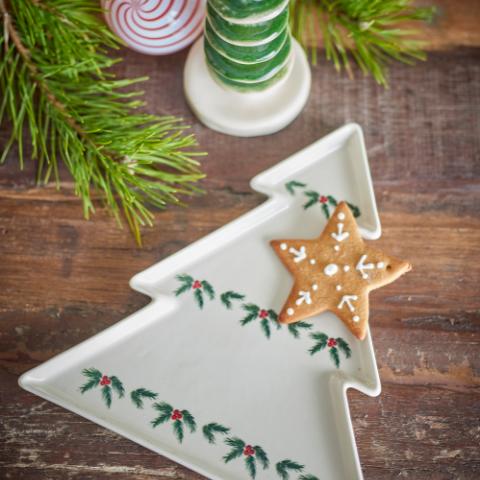 Berry Assiette de service, Blanc, Grès