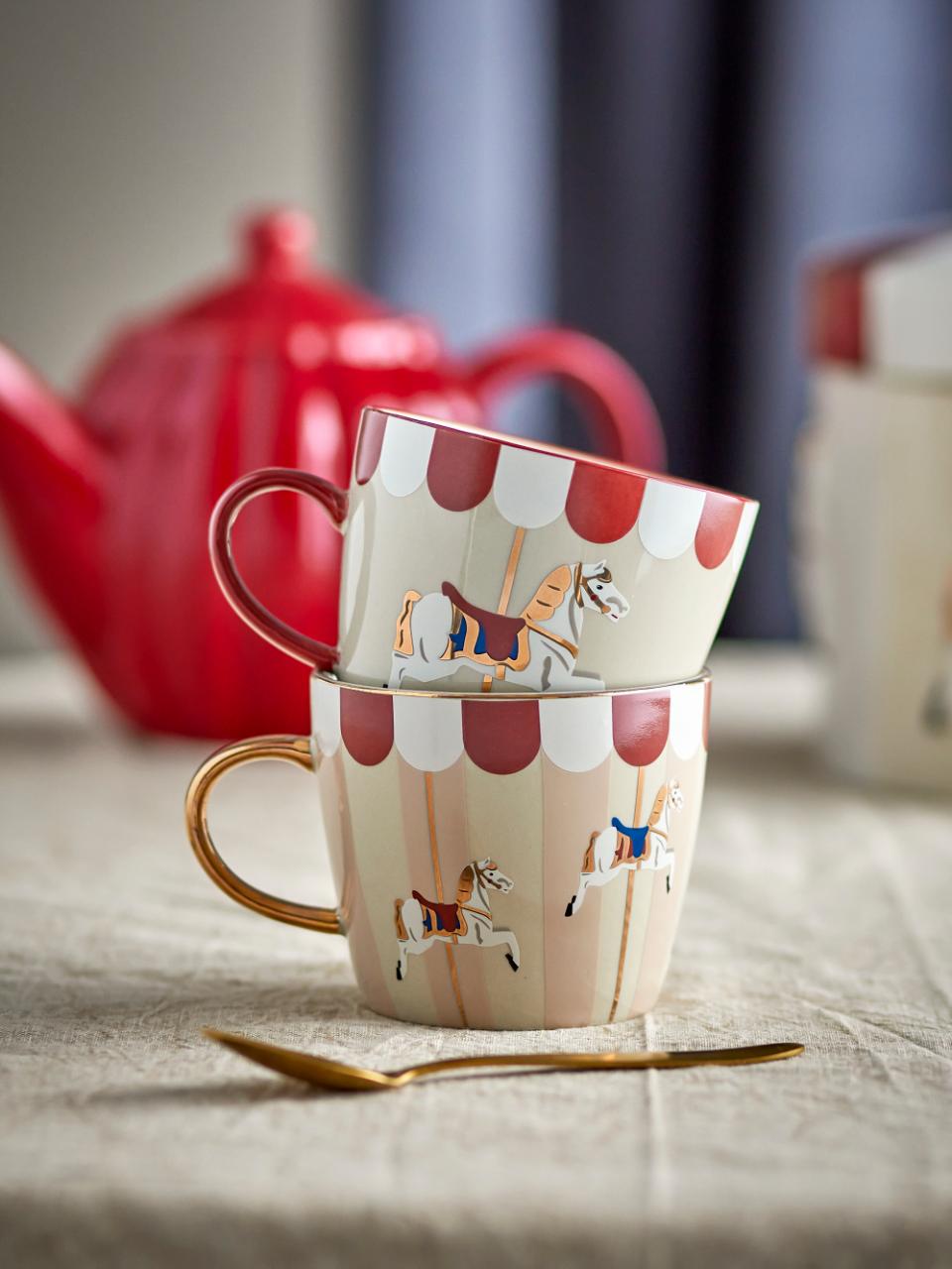Merry-go-round Becher, Bunt, Steingut