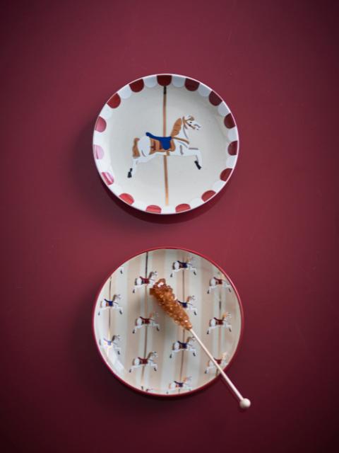 Merry-go-round Plate, Multi, Stoneware