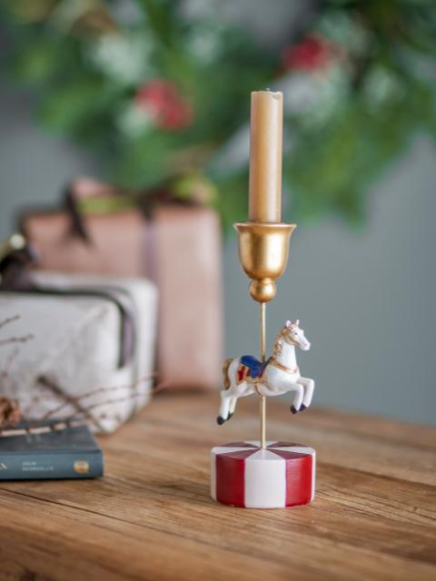 Merry-go-round Candle Holder, Multi, Polyresin