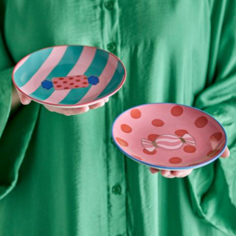 Caramella Assiette, Multicolore, Grès