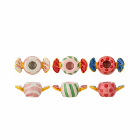 Caramella Kerzenhalter, Bunt, Steingut