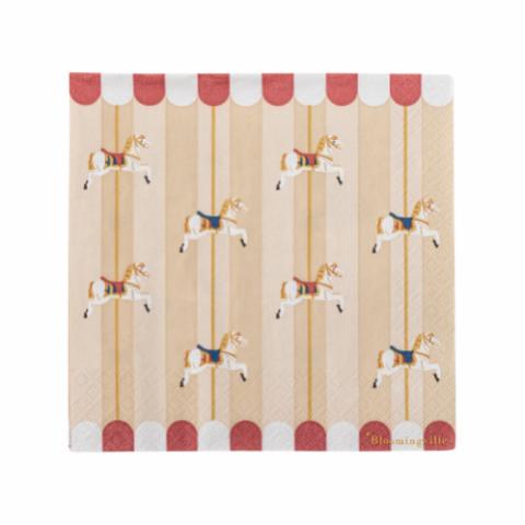 Merry-go-round Serviet, Multifarvet, FSC®Mix, Paper