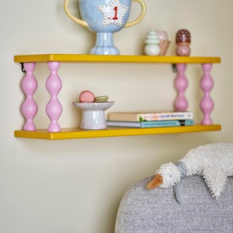 Bibiola Shelf, Yellow, MDF